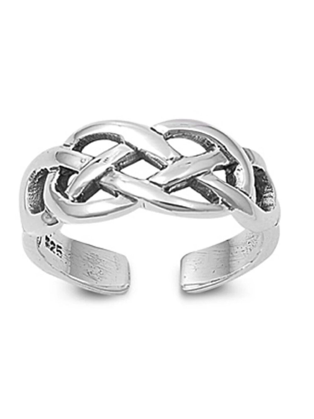 NWT- Sterling Silver (925) Celtic Knot Toe Ring, Adjustable Size
